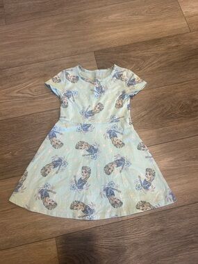 Disney Light Blue Elsa Short Sleeve Dress Size 4T